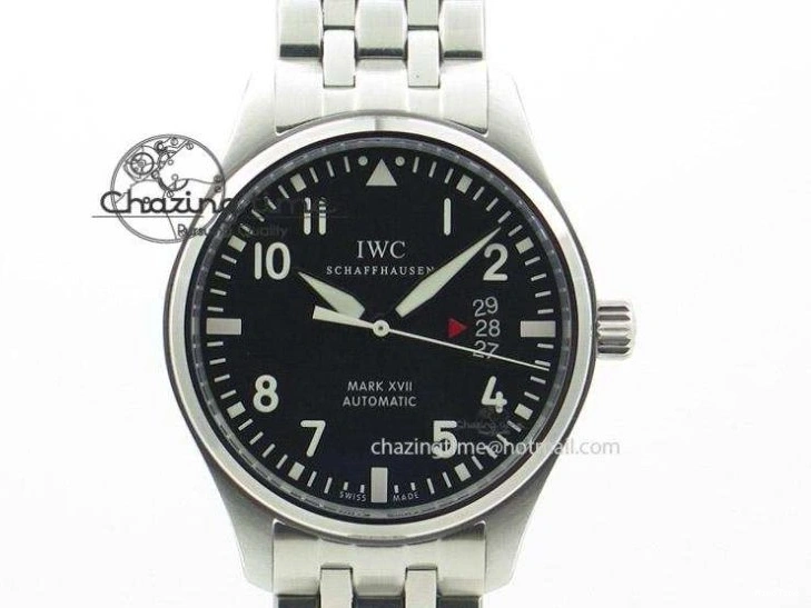 MIROTIME 0319 Bright Pilot Chrono SS AZF 1:1 Best Edition Green Dial on Brown Leather Strap A 7059